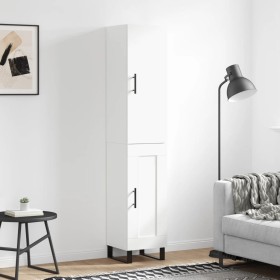 Tall white plywood sideboard 34.5x34x180 cm by vidaXL, Sideboards - Ref: Foro24-3199129, Price: 108,99 €, Discount: %