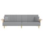 Sofá cama con reposabrazos tela gris claro de vidaXL, Sofás - Ref: Foro24-351887, Precio: 269,14 €, Descuento: %