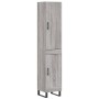 Tall gray Sonoma plywood sideboard 34.5x34x180 cm by vidaXL, Sideboards - Ref: Foro24-3199135, Price: 104,99 €, Discount: %