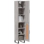 Tall gray Sonoma plywood sideboard 34.5x34x180 cm by vidaXL, Sideboards - Ref: Foro24-3199135, Price: 104,99 €, Discount: %