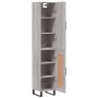 Aparador alto madera contrachapada gris Sonoma 34,5x34x180 cm de vidaXL, Aparadores - Ref: Foro24-3199135, Precio: 105,45 €, ...