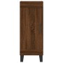 Aparador alto madera contrachapada roble marrón 34,5x34x180 cm de vidaXL, Aparadores - Ref: Foro24-3199136, Precio: 104,99 €,...