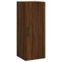 Aparador alto madera contrachapada roble marrón 34,5x34x180 cm de vidaXL, Aparadores - Ref: Foro24-3199136, Precio: 104,99 €,...