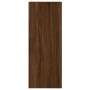 Aparador alto madera contrachapada roble marrón 34,5x34x180 cm de vidaXL, Aparadores - Ref: Foro24-3199136, Precio: 104,99 €,...