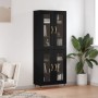 Tall black plywood sideboard 69.5x34x180 cm by vidaXL, Sideboards - Ref: Foro24-3198258, Price: 194,19 €, Discount: %