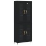 Aparador alto madera contrachapada negro 69,5x34x180 cm de vidaXL, Aparadores - Ref: Foro24-3198258, Precio: 175,99 €, Descue...