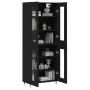 Aparador alto madera contrachapada negro 69,5x34x180 cm de vidaXL, Aparadores - Ref: Foro24-3198258, Precio: 175,99 €, Descue...