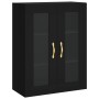 Aparador alto madera contrachapada negro 69,5x34x180 cm de vidaXL, Aparadores - Ref: Foro24-3198258, Precio: 175,99 €, Descue...