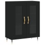 Aparador alto madera contrachapada negro 69,5x34x180 cm de vidaXL, Aparadores - Ref: Foro24-3198258, Precio: 175,99 €, Descue...