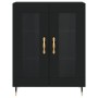 Tall black plywood sideboard 69.5x34x180 cm by vidaXL, Sideboards - Ref: Foro24-3198258, Price: 175,99 €, Discount: %