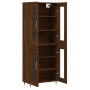 Tall oak brown plywood sideboard 69.5x34x180 cm by vidaXL, Sideboards - Ref: Foro24-3198264, Price: 161,44 €, Discount: %