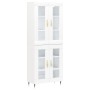 Aparador alto madera contrachapada blanco 69,5x34x180 cm de vidaXL, Aparadores - Ref: Foro24-3198257, Precio: 188,18 €, Descu...