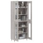 Tall gray Sonoma plywood sideboard 69.5x34x180 cm by vidaXL, Sideboards - Ref: Foro24-3198263, Price: 172,35 €, Discount: %