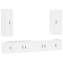 Set de muebles para TV 6 piezas madera contrachapada blanco de vidaXL, Muebles TV - Ref: Foro24-3188838, Precio: 251,60 €, De...