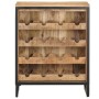 Solid rough mango wood wine rack 62x33x78.5 cm by vidaXL, Wine racks - Ref: Foro24-320685, Price: 249,44 €, Discount: %