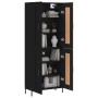 Aparador alto madera contrachapada negro 69,5x34x180 cm de vidaXL, Aparadores - Ref: Foro24-3199690, Precio: 171,02 €, Descue...