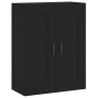 Aparador alto madera contrachapada negro 69,5x34x180 cm de vidaXL, Aparadores - Ref: Foro24-3199690, Precio: 171,02 €, Descue...