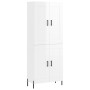 High glossy white plywood sideboard 69.5x34x180 cm by vidaXL, Sideboards - Ref: Foro24-3199691, Price: 159,04 €, Discount: %