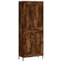 Aparador alto madera contrachapada roble ahumado 69,5x34x180 cm de vidaXL, Aparadores - Ref: Foro24-3199694, Precio: 156,39 €...