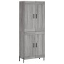 Aparador alto madera contrachapada gris sonoma 69,5x34x180 cm de vidaXL, Aparadores - Ref: Foro24-3199695, Precio: 146,99 €, ...