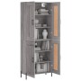 Aparador alto madera contrachapada gris sonoma 69,5x34x180 cm de vidaXL, Aparadores - Ref: Foro24-3199695, Precio: 146,99 €, ...