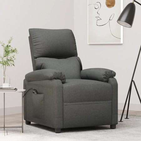 Sillón reclinable eléctrico de tela gris oscuro de vidaXL, Sillones - Ref: Foro24-3073824, Precio: 260,99 €, Descuento: %