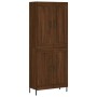 Aparador alto madera contrachapada marrón roble 69,5x34x180 cm de vidaXL, Aparadores - Ref: Foro24-3199696, Precio: 163,99 €,...