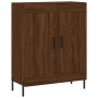 Aparador alto madera contrachapada marrón roble 69,5x34x180 cm de vidaXL, Aparadores - Ref: Foro24-3199696, Precio: 163,99 €,...