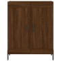 Aparador alto madera contrachapada marrón roble 69,5x34x180 cm de vidaXL, Aparadores - Ref: Foro24-3199696, Precio: 163,99 €,...