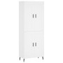 Aparador alto madera contrachapada blanco 69,5x34x180 cm de vidaXL, Aparadores - Ref: Foro24-3199697, Precio: 165,36 €, Descu...