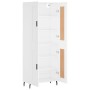 Aparador alto madera contrachapada blanco 69,5x34x180 cm de vidaXL, Aparadores - Ref: Foro24-3199697, Precio: 165,36 €, Descu...