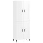 Tall white glossy plywood sideboard 69.5x34x180 cm by vidaXL, Sideboards - Ref: Foro24-3199699, Price: 152,99 €, Discount: %