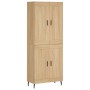 High oak-colored plywood sideboard 69.5x34x180 cm by vidaXL, Sideboards - Ref: Foro24-3199700, Price: 138,51 €, Discount: %