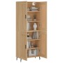 High oak-colored plywood sideboard 69.5x34x180 cm by vidaXL, Sideboards - Ref: Foro24-3199700, Price: 138,51 €, Discount: %