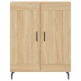 High oak-colored plywood sideboard 69.5x34x180 cm by vidaXL, Sideboards - Ref: Foro24-3199700, Price: 138,51 €, Discount: %