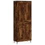 Aparador alto madera contrachapada roble ahumado 69,5x34x180 cm de vidaXL, Aparadores - Ref: Foro24-3199702, Precio: 151,99 €...