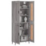 Aparador alto madera contrachapada gris sonoma 69,5x34x180 cm de vidaXL, Aparadores - Ref: Foro24-3199703, Precio: 144,41 €, ...