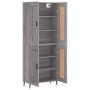 Aparador alto madera contrachapada gris sonoma 69,5x34x180 cm de vidaXL, Aparadores - Ref: Foro24-3199703, Precio: 144,41 €, ...