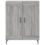 Aparador alto madera contrachapada gris sonoma 69,5x34x180 cm de vidaXL, Aparadores - Ref: Foro24-3199703, Precio: 144,41 €, ...