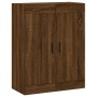 Aparador alto madera contrachapada marrón roble 69,5x34x180 cm de vidaXL, Aparadores - Ref: Foro24-3199704, Precio: 162,99 €,...