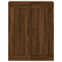 Aparador alto madera contrachapada marrón roble 69,5x34x180 cm de vidaXL, Aparadores - Ref: Foro24-3199704, Precio: 162,99 €,...