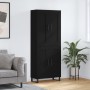 Aparador alto madera contrachapada negro 69,5x34x180 cm de vidaXL, Aparadores - Ref: Foro24-3199706, Precio: 168,48 €, Descue...