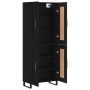 Aparador alto madera contrachapada negro 69,5x34x180 cm de vidaXL, Aparadores - Ref: Foro24-3199706, Precio: 168,48 €, Descue...