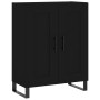 Aparador alto madera contrachapada negro 69,5x34x180 cm de vidaXL, Aparadores - Ref: Foro24-3199706, Precio: 168,48 €, Descue...