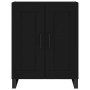 Aparador alto madera contrachapada negro 69,5x34x180 cm de vidaXL, Aparadores - Ref: Foro24-3199706, Precio: 168,48 €, Descue...