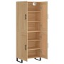 Aparador alto madera contrachapada color roble 69,5x34x180 cm de vidaXL, Aparadores - Ref: Foro24-3199708, Precio: 157,99 €, ...