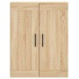 Aparador alto madera contrachapada color roble 69,5x34x180 cm de vidaXL, Aparadores - Ref: Foro24-3199708, Precio: 157,99 €, ...