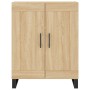 Aparador alto madera contrachapada color roble 69,5x34x180 cm de vidaXL, Aparadores - Ref: Foro24-3199708, Precio: 157,99 €, ...