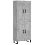 Aparador alto madera contrachapada gris hormigón 69,5x34x180 cm de vidaXL, Aparadores - Ref: Foro24-3199709, Precio: 142,49 €...