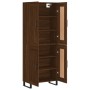 Aparador alto madera contrachapada marrón roble 69,5x34x180 cm de vidaXL, Aparadores - Ref: Foro24-3199712, Precio: 144,99 €,...